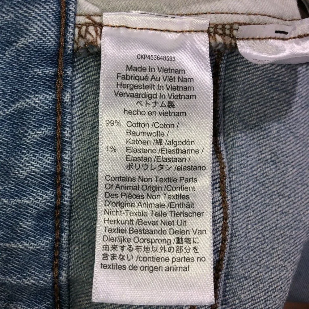 MADEWELL The Slim Boy Jean High Rise Crop Denim Light Wash Women’s Sz 32 - Picture 10 of 12